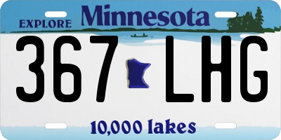 MN license plate 367LHG