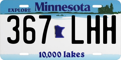 MN license plate 367LHH