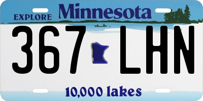 MN license plate 367LHN