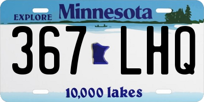 MN license plate 367LHQ