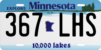 MN license plate 367LHS