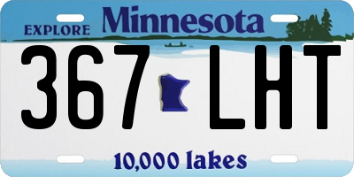 MN license plate 367LHT