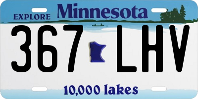 MN license plate 367LHV