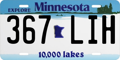 MN license plate 367LIH