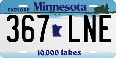 MN license plate 367LNE