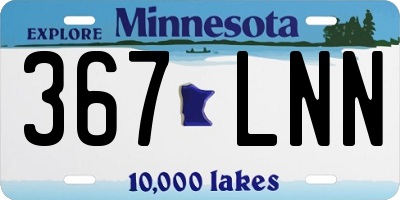 MN license plate 367LNN