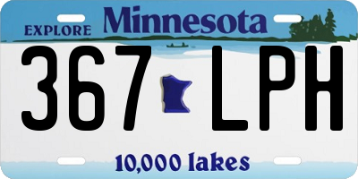 MN license plate 367LPH