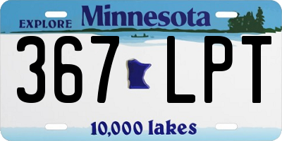MN license plate 367LPT