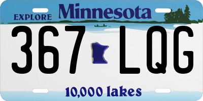 MN license plate 367LQG