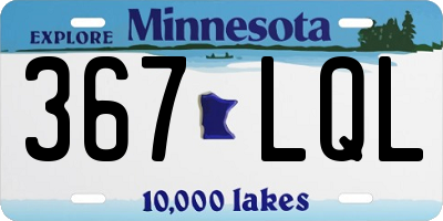 MN license plate 367LQL