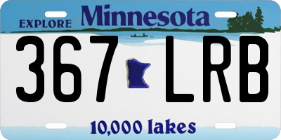 MN license plate 367LRB