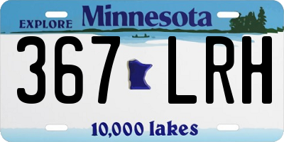 MN license plate 367LRH