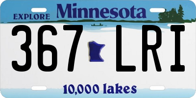 MN license plate 367LRI