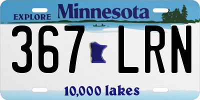 MN license plate 367LRN