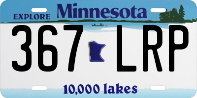 MN license plate 367LRP