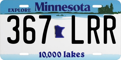 MN license plate 367LRR