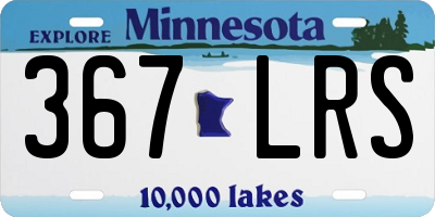 MN license plate 367LRS