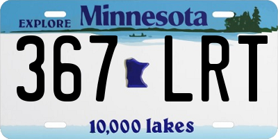 MN license plate 367LRT