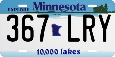MN license plate 367LRY