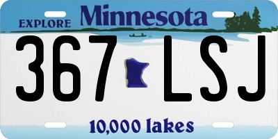 MN license plate 367LSJ