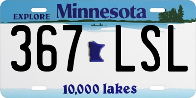 MN license plate 367LSL