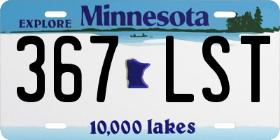 MN license plate 367LST