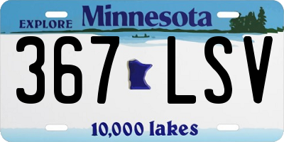 MN license plate 367LSV