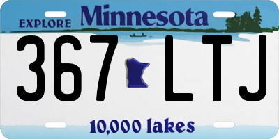 MN license plate 367LTJ