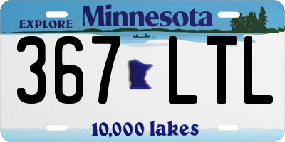 MN license plate 367LTL