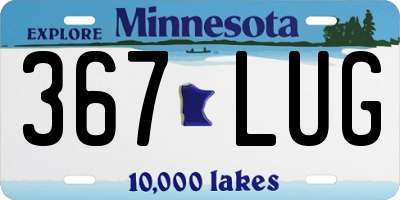 MN license plate 367LUG