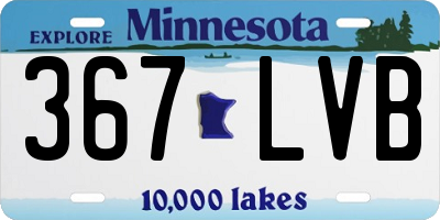 MN license plate 367LVB