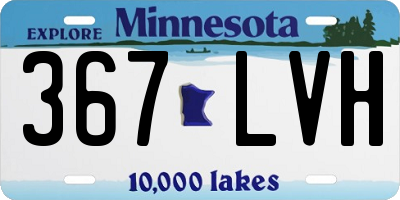 MN license plate 367LVH
