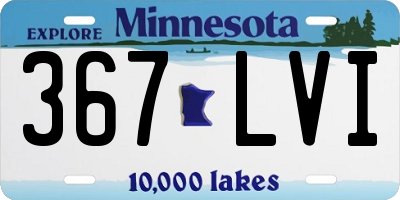 MN license plate 367LVI