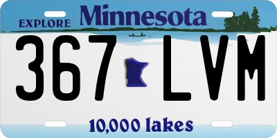 MN license plate 367LVM