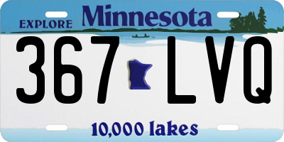 MN license plate 367LVQ