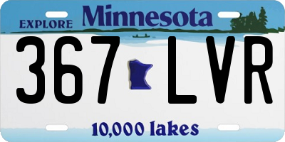 MN license plate 367LVR