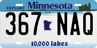 MN license plate 367NAQ