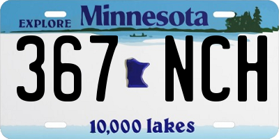 MN license plate 367NCH