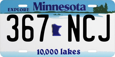 MN license plate 367NCJ