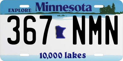 MN license plate 367NMN