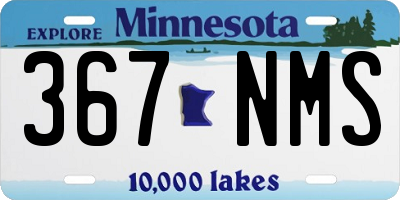 MN license plate 367NMS