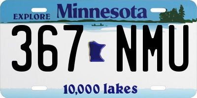 MN license plate 367NMU