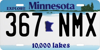 MN license plate 367NMX