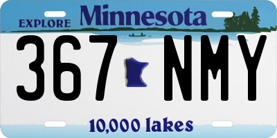 MN license plate 367NMY