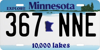 MN license plate 367NNE