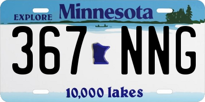 MN license plate 367NNG