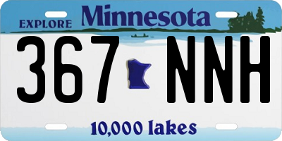 MN license plate 367NNH