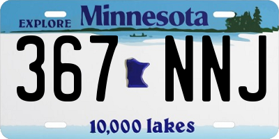 MN license plate 367NNJ