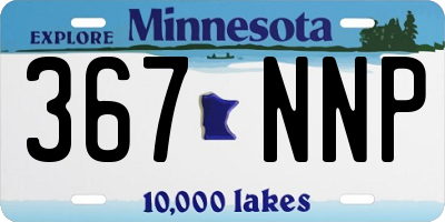 MN license plate 367NNP