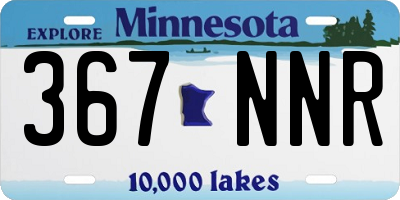 MN license plate 367NNR